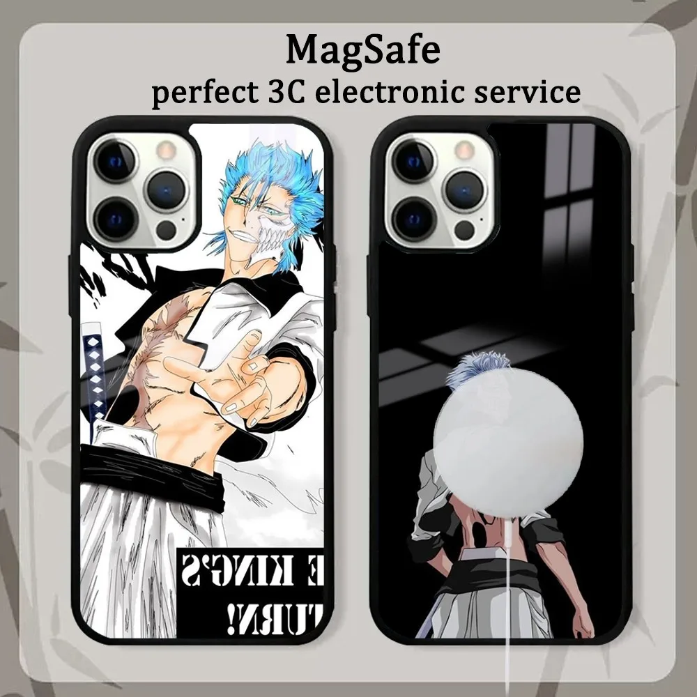 G-Grimmjow J-Jaegerjaquez Phone Case For IPhone16 15 14 13 12 11 Pro Max Plus Mini Mirror Magnetic Cover