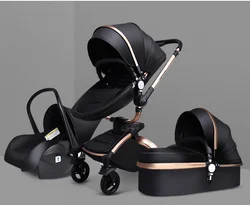 ready to ship Baby Stroller 360 Degree free Rotation 3 in 1 And Car Seat