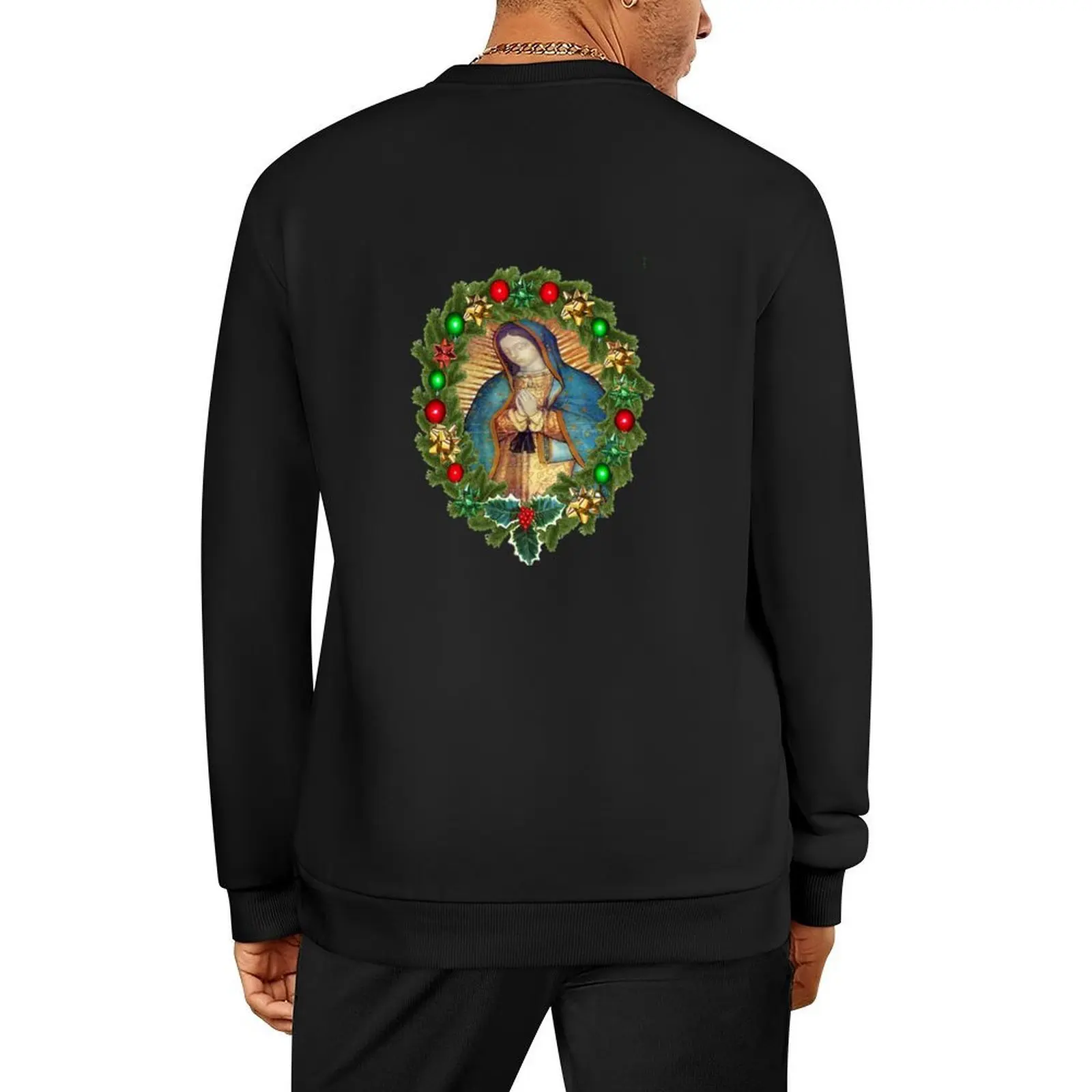 

Guadalupe Our Lady of Virgin Mary Mexico Catholic Shirt Pullover men's clothing mens clothes sweatshirts