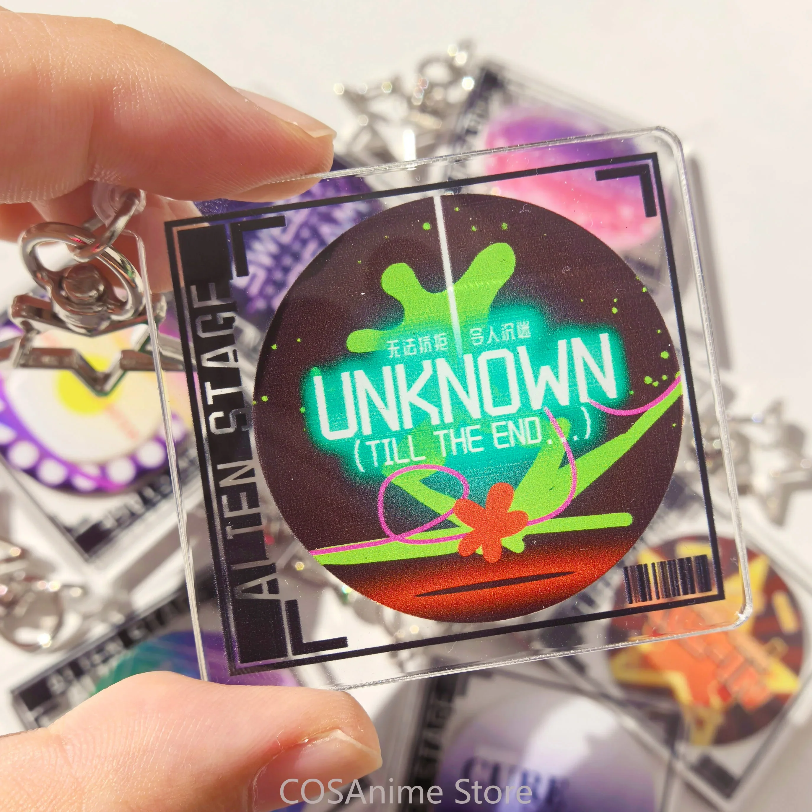 أنيمي الشكل الغريبة المرحلة إيفان حتى الغريبة المرحلة تأثيري سلسلة مفاتيح مصنوعة من الأكريليك قلادة لطيف نموذج كيرينغ ظهره ديكور المشجعين هدية