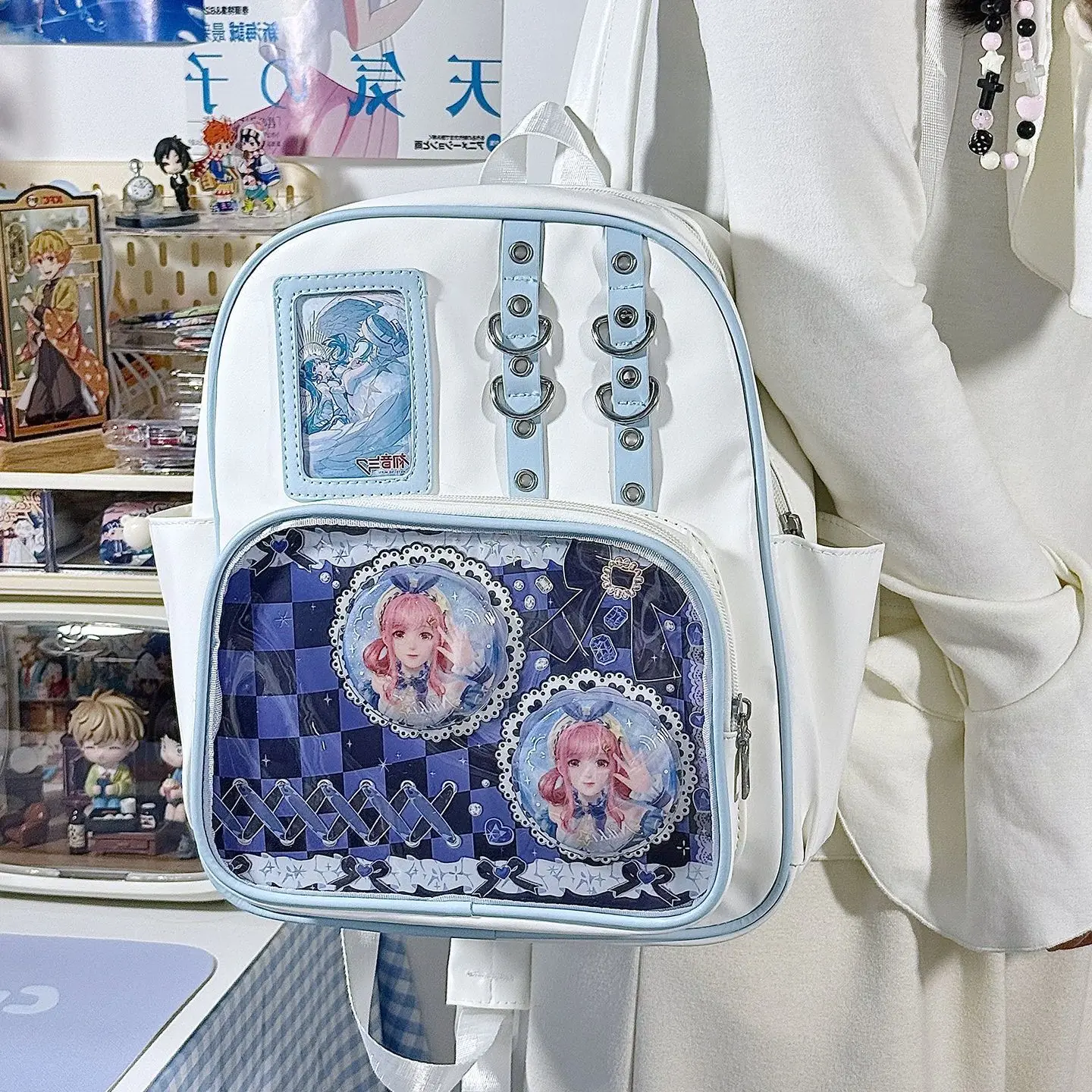 

Women's backpack School backpack teenage youth backpacks y2k bags transparent ita bag 10cm doll bag itabag Japanese style