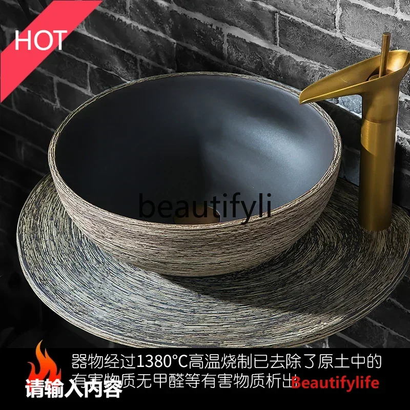 

Asmt14 ss новый ретро колонный умывальник интегрированный столб умывальник балкон бассейн открытый двор умывальник керамический умывальник s03