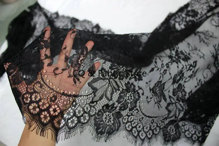 29 Colors 75cm Wide 3 Meters Long Eyelash Chantilly Lace Fabric Lace trim Classic Design Girl Dress DIY Lace Accessories