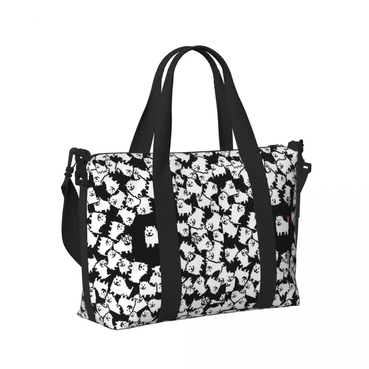 

Undertale Annoying Dog Video Game Cute Beach Travel Bag Large Capacity Tote Bag for Gym Sport Women Shopping Duffle Shoulder Bag