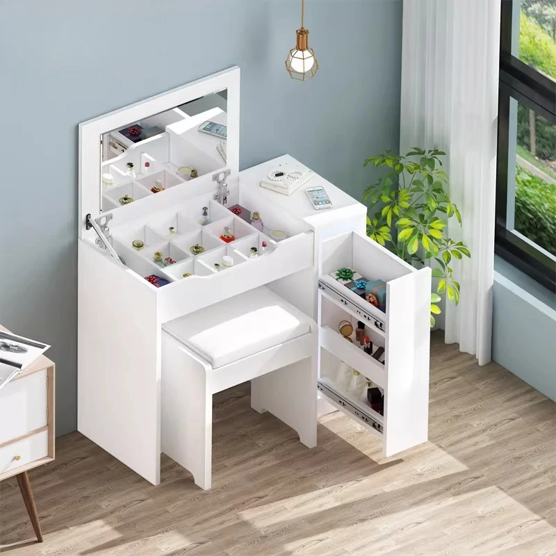 Simple and simple Korean dressing table Small luxury mini bedroom White European dressing table Table 6H-009