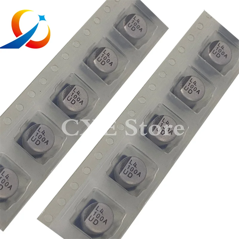 100pcs Nichicon 10V100UF 6.3X5.8MM UUD1A101MCL1GS SMD Capacitors UDD Series 100UF10V 100UF 10V 20%