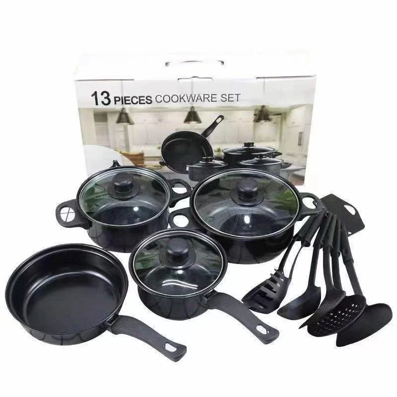 

13-piece cooker set, pot and basin set, kitchen utensils set, kitchen utensils, gifts, friends and relatives cooking set