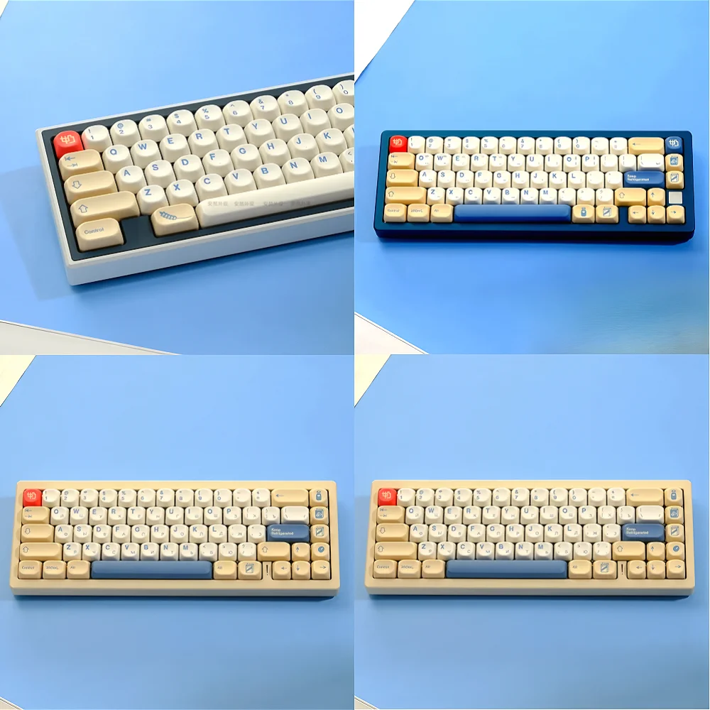 

Колпачки для клавиш GEFENSI KOA PBT GMK Соевое молоко 140 клавиш Аналогичные колпачки MOA Британские, японские, корейские и русские колпачки для клавиш MAC ISO Механические K
