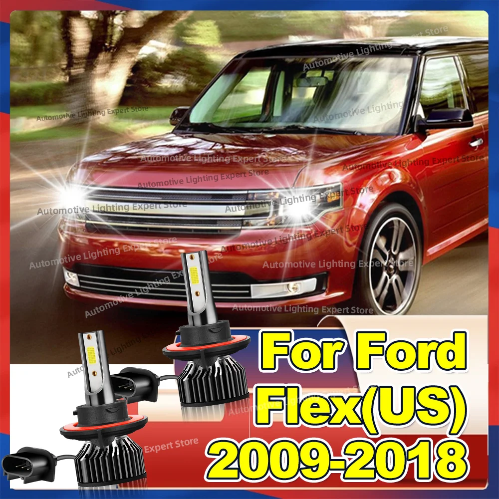Led Headlight Bulb Turbo Fan Canbus High Power Lamp For Ford Flex(US) 2009-2018 2010 2011 2012 2013 2014 2015 2016