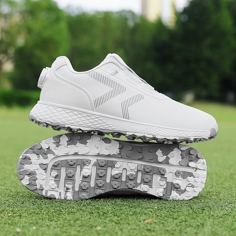 

Golf Sneakers Men Waterproof Golfer Sport Shoes Women's Golf Non Slip Golfing Shoes Outdoors Golf Turf Comfortable Walking Shoes
