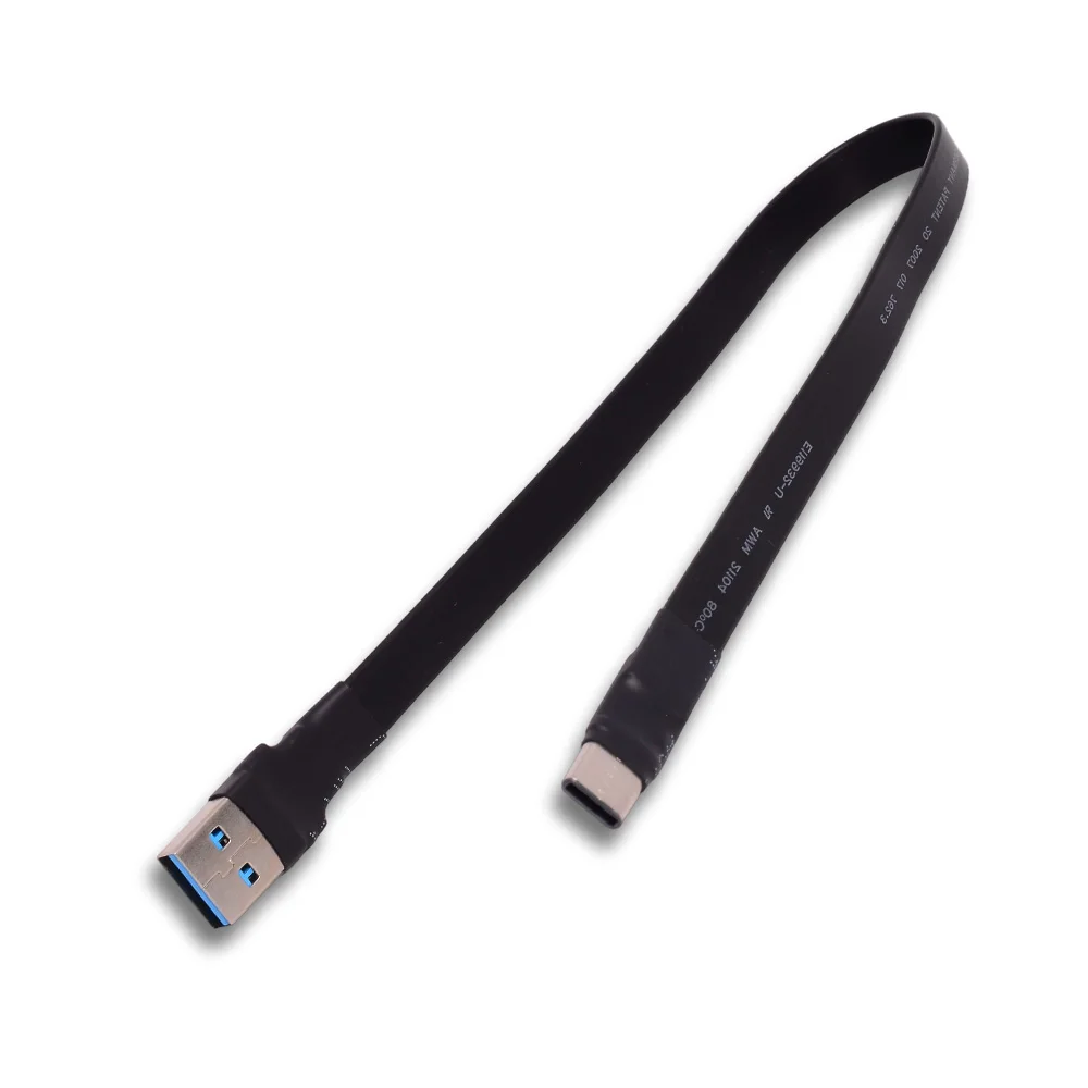 ADT-Link 10Gbps USB3.1 Gen2 Kabel USB 3.1 Typ C do Typ A, płaski kabel taśmowy do transmisji danych, USB 3.1 C do A, męski na żeński, adapter USB-Device FPC FPV — zdjęcie produktu 6
