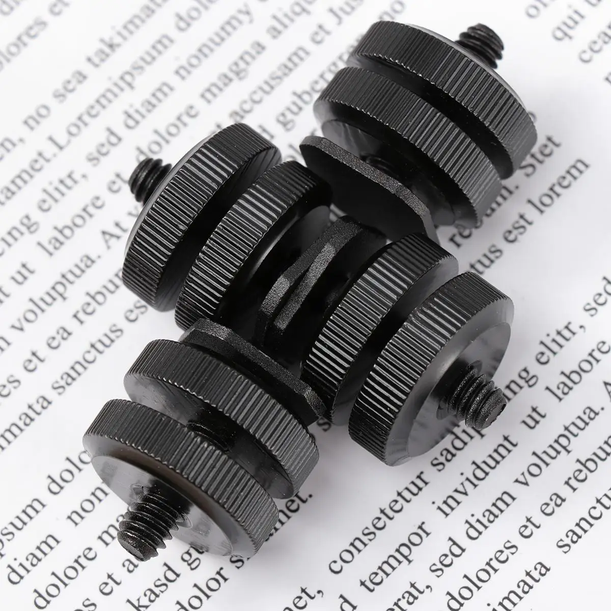 Adaptador de zapata de 10 Uds., ranura para Flash, cámara de doble capa a tornillo de trípode de montaje 1/4