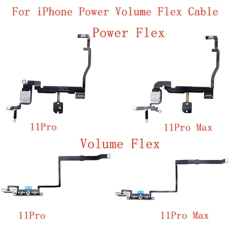 High Quality Power Volume Button Flex Cable For iPhone 11 11Pro 11Pro Max Power Flex Cable Replacement Repair Part