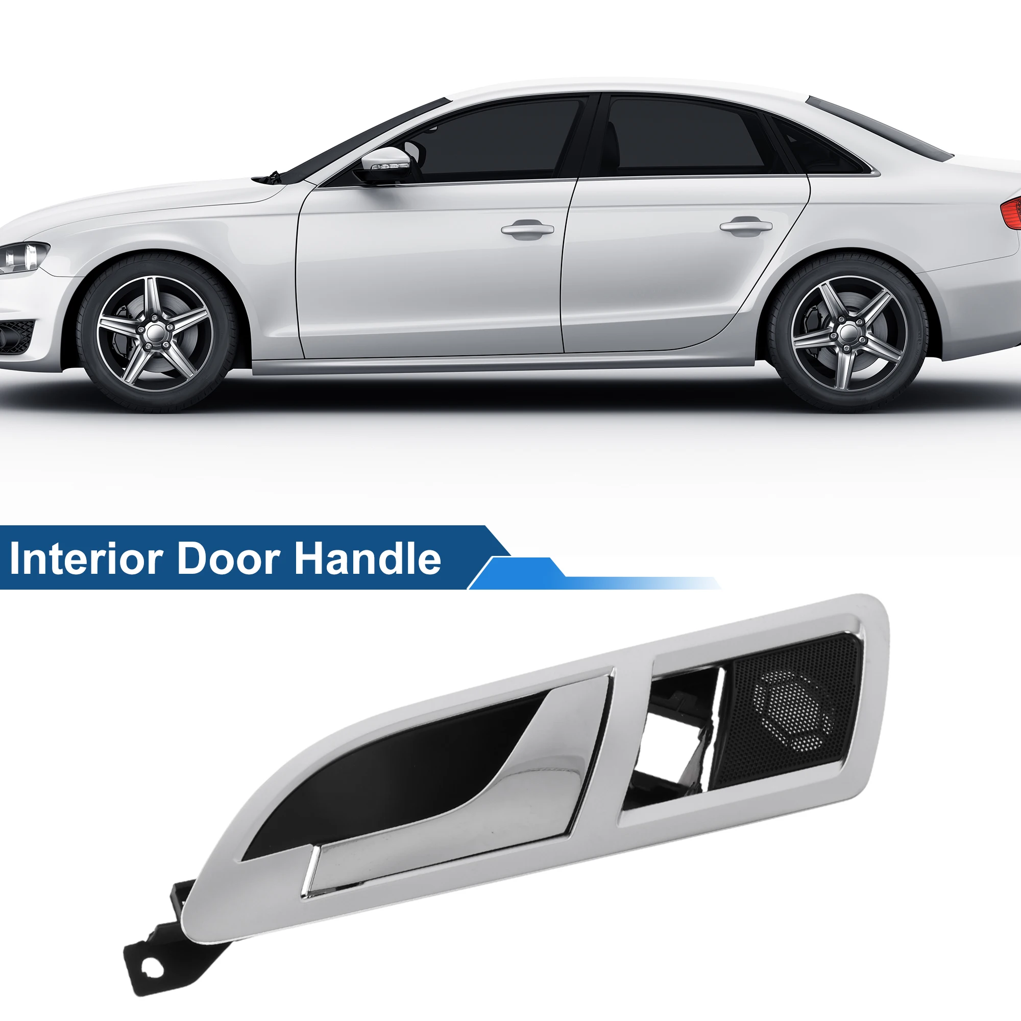 

UXCELL задняя левая ручка внутренней двери пассажира для VW для Skoda 2001-2008 Chrome