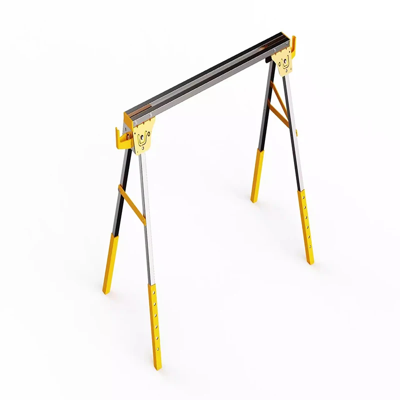 Foldable Woodworking Workbench 500-Pound Capacity Metal Saw Stand Portable Foldable Sawing Workbench