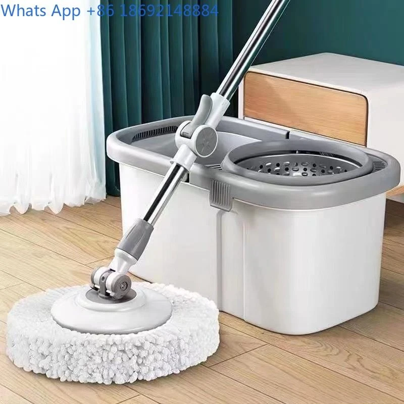 Rotating Mop with Self Wringing Bucket Floor Cleaning Set Home Use