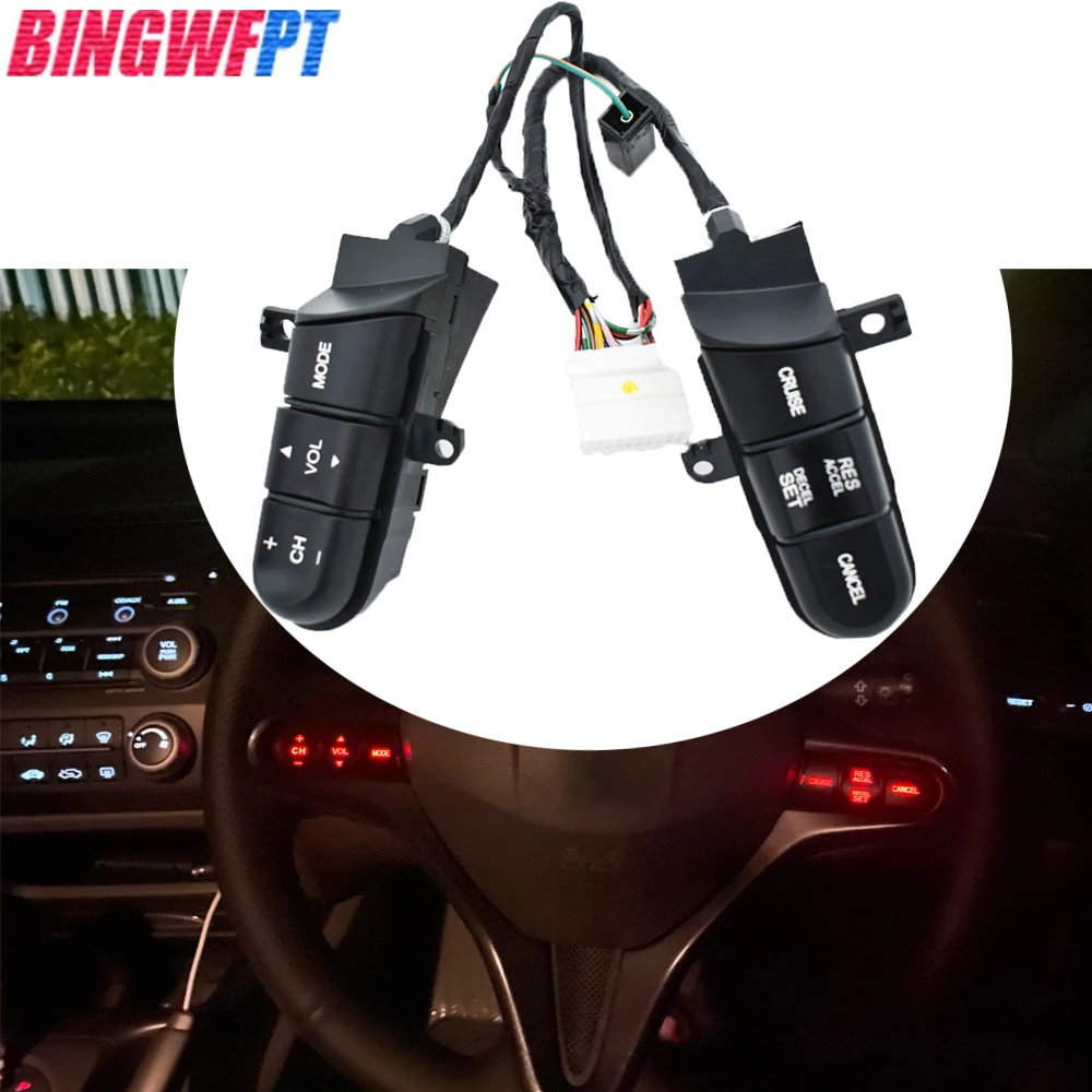 

Новые кнопки переключателей рулевого колеса для Honda 2008-2013 Fit 2009-2014 City 2006-2011 Civic 36770-SNA-A12