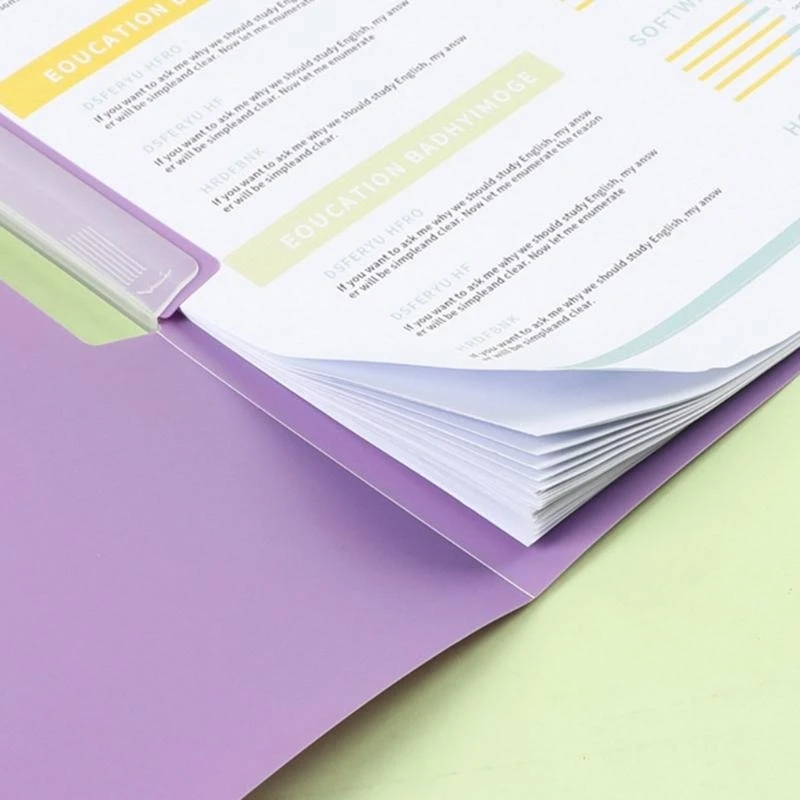 Крышка отчета о папках, 50 листов, пластиковая связующая бумага Защитник бумаги