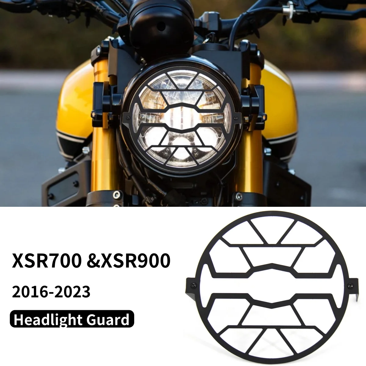 Motorrad Scheinwerfer Schutz Für Yamaha XSR700 XSR700 900 XSR900 2016-2023 Scheinwerfer Schild Schutz Scheinwerfer Mesh grille Abdeckung