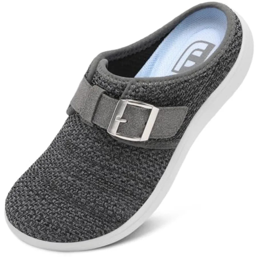 

Женские широкие тапочки JOINFREE с регулируемой застежкой, для диабетиков, домашние шлепанцы-сабо, дышащие, удобные, для ходьбы босиком