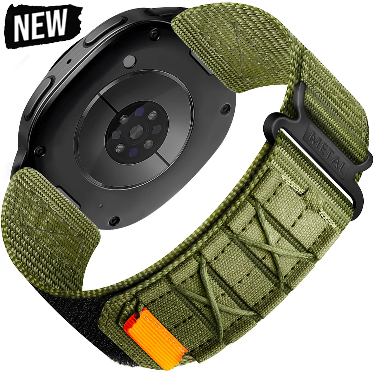 

Nylon Loop Strap for Samsung Galaxy Watch 8 40mm 44mm 8 Classic 46mm Sports Bracelet for Galaxy Watch 8 Classic 46mm Wristband
