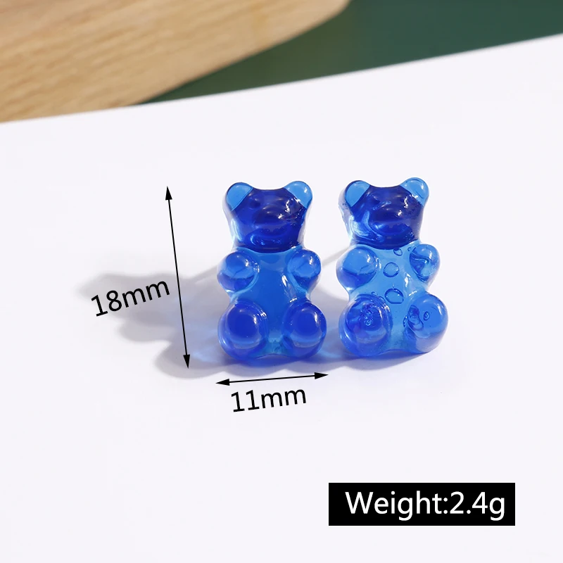 Nette Gummibärchen Ohrstecker für Frauen Candy Farben Tier Baumeln Ohrringe Brincos Femme Mädchen Party Urlaub Schmuck Geschenke – Detail 2