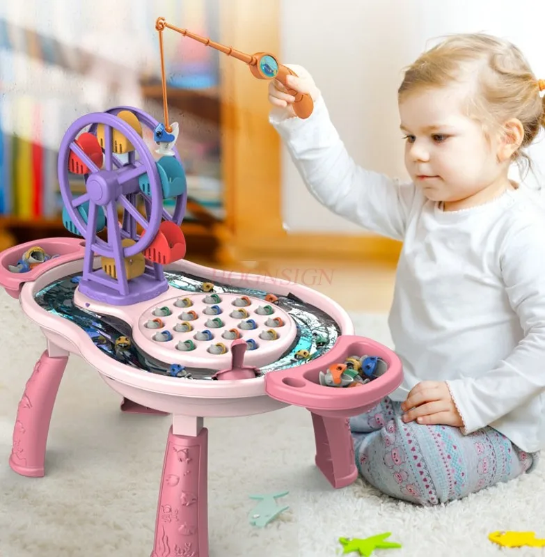 Magnetic fishing toys for children's early education