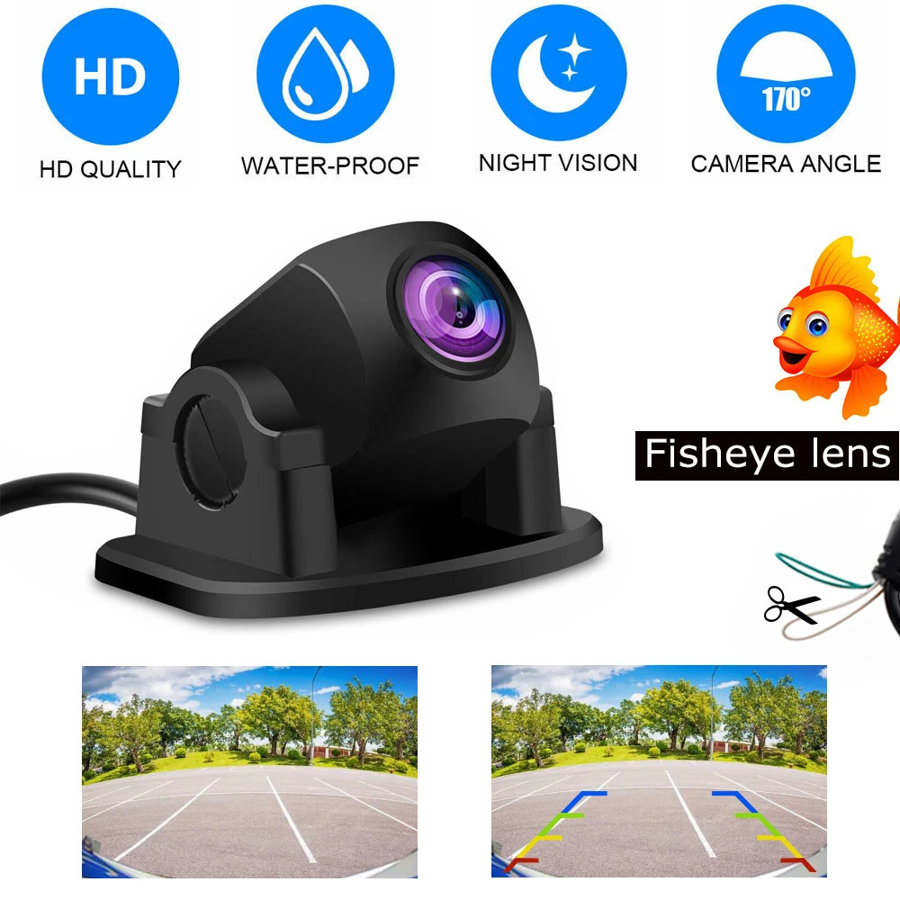 Universal 170 degrees Wide Angle 960P HD NTSC CMOS Car Backup Front/Side/Rear View Camera Car Parking Reverse Night Vision