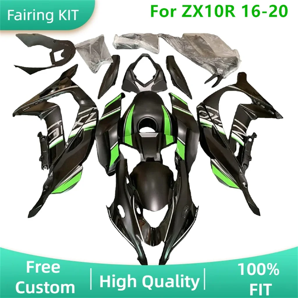 

For Kawasaki ZX10R 16 17 18 19 20 ZX-10R 2016 2017 2018 2019 2020 Motorcycle Fairing Set Repair Bodykit 100% Fit Injection Mold