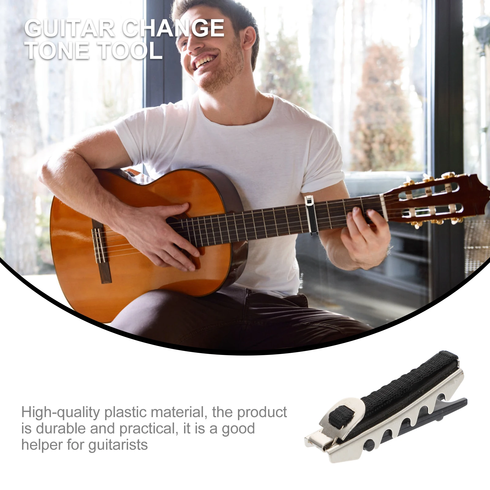 

Guitar Tuning Clip Acoustic Electric Capo Tone Change Clamp Durable Plastic Black Ukulele Banjo Mandolin Guitarists Beginner