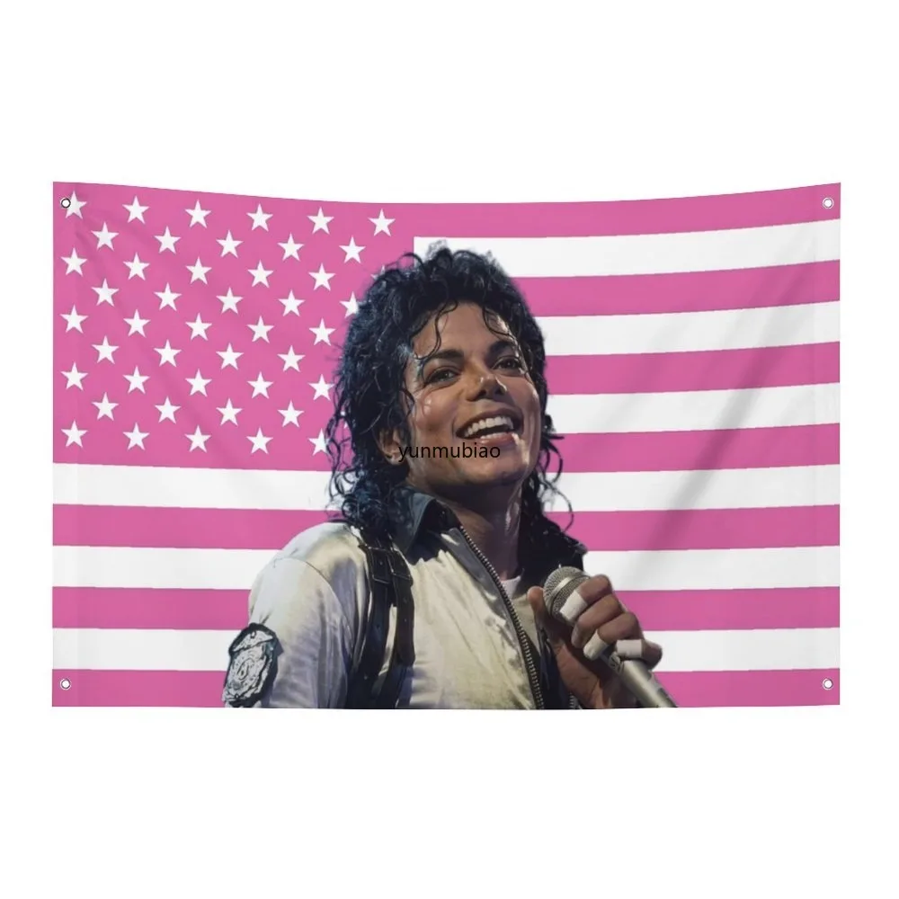 1 Stück Michaels Custom Flag zum Aufhängen, Garagenflaggen für Schlafzimmer, Outdoor-Dekorationen, Heimdekorationsartikel, Wandteppich, Werbung für Friseursalons