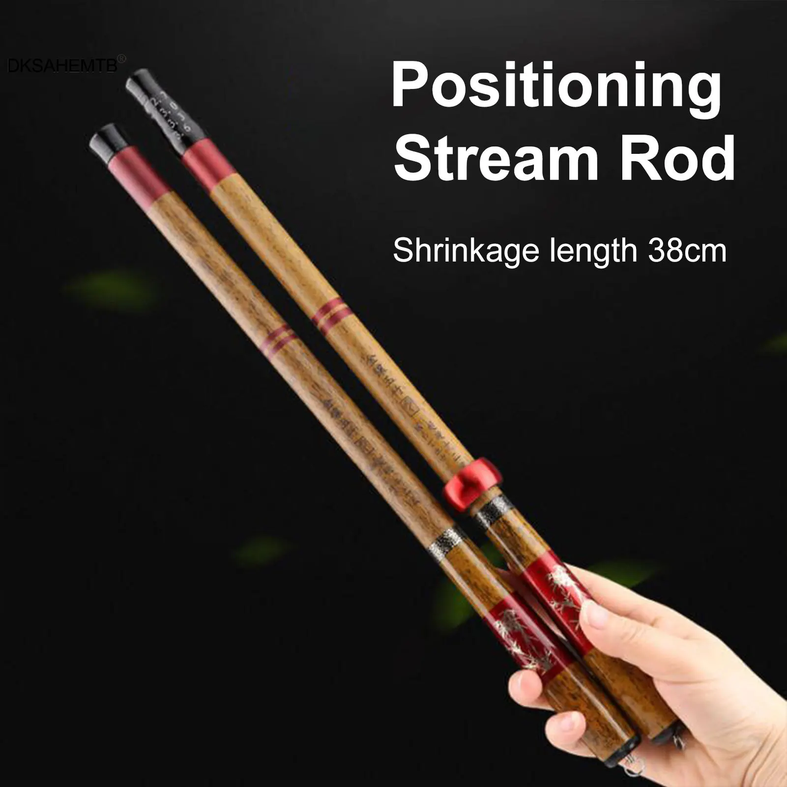 Short Section Stream Rod Portable Fishing Rod Positioning Hand Rod 19 Adjustable Carbon Ultra Light Hard Pocket Mini Hand Rod