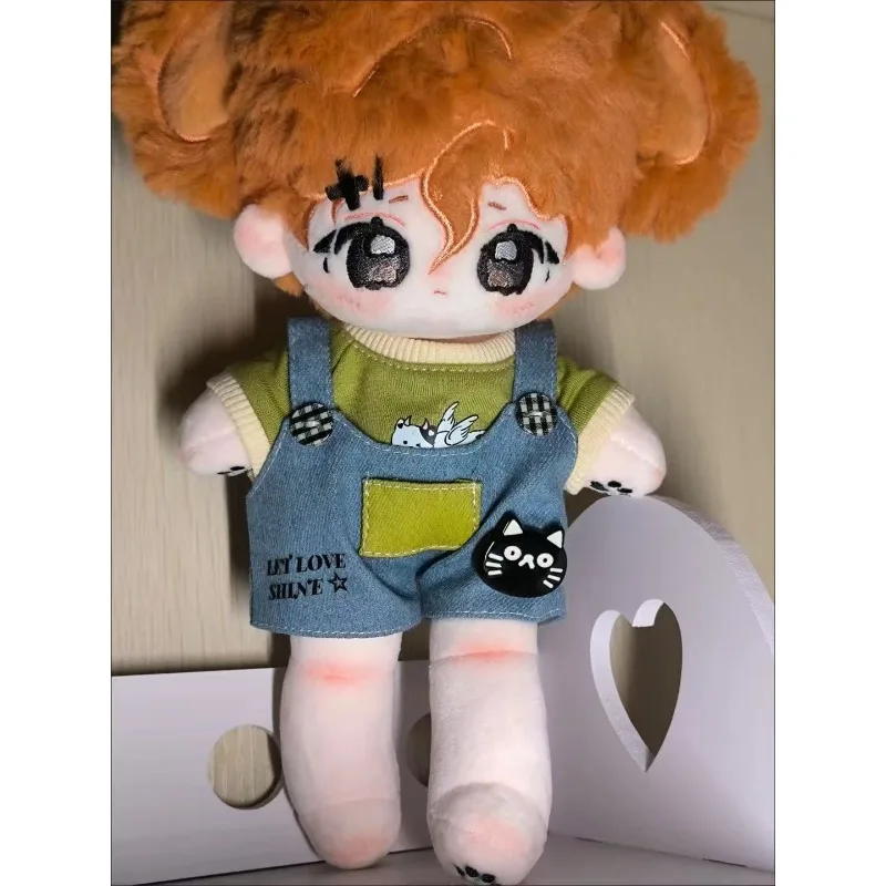 En Stock, muñeca de algodón Kawaii de mandarina sin atributos de 25cm, piel frita naranja/piel de conejo suave con muñeco esqueleto, regalo de colección