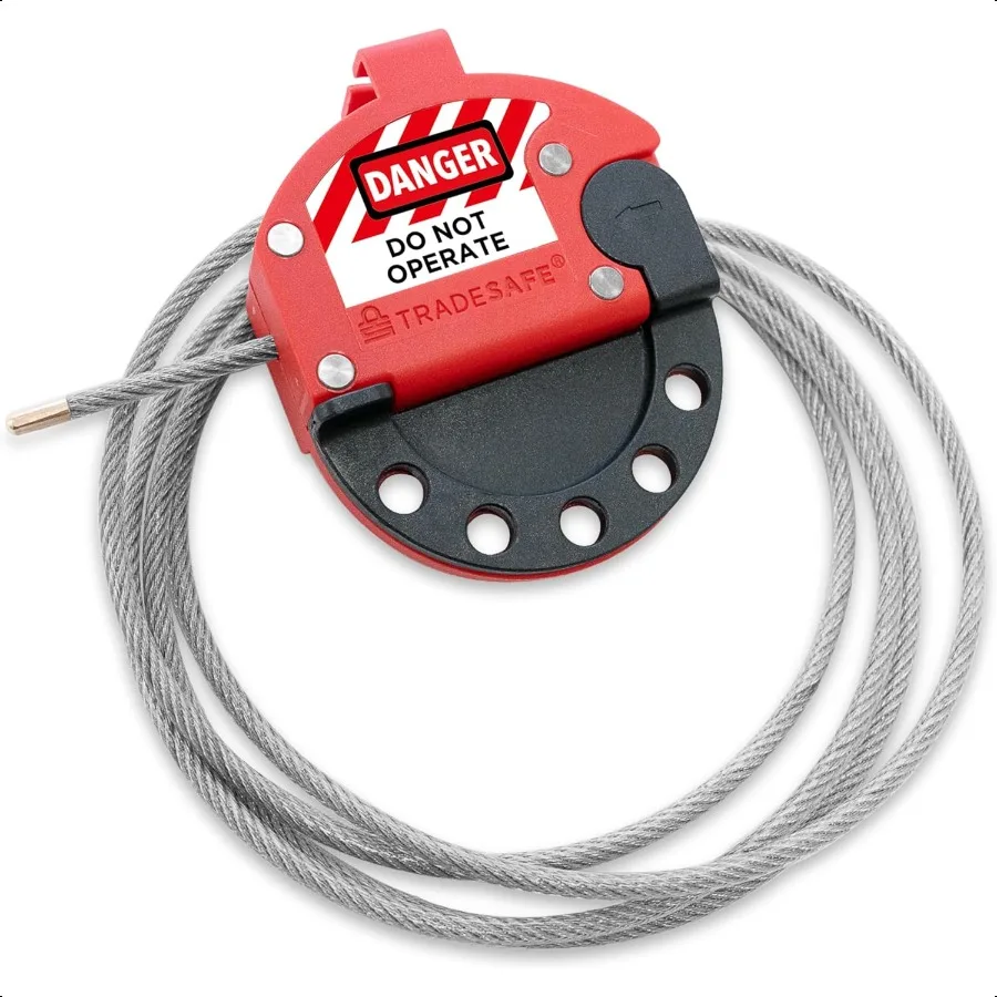 

Кабельный замок Lockout Tagout Регулируемый тросовый замок длиной 6 футов со стальным тросом и виниловым покрытием Кабель Loto для блокировки бирки Prem