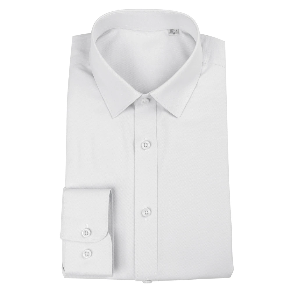 

White Business Dress Shirts For Men Slim Fit Long Sleeve Office Men Dress Shirts Chemise Homme Manche Longue