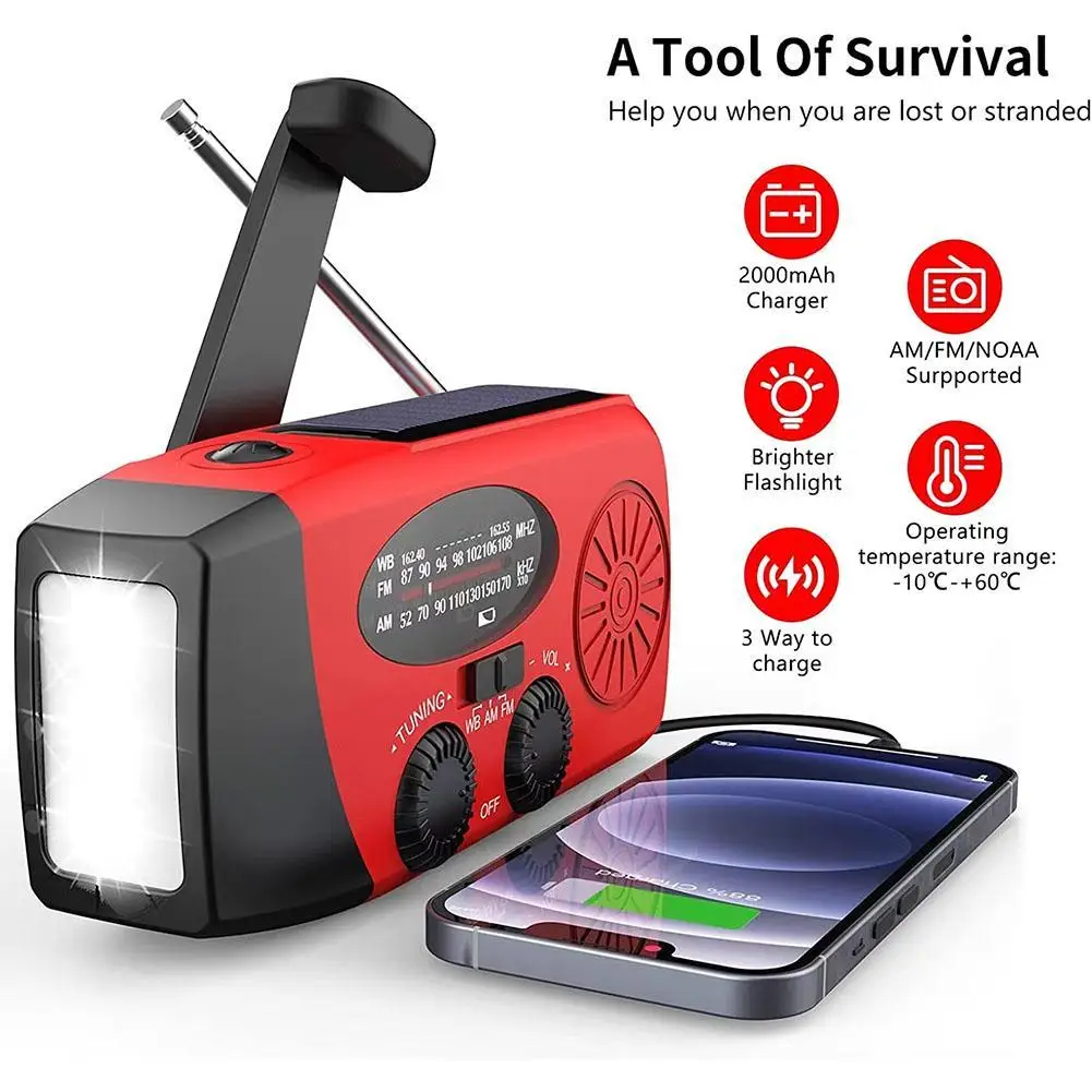 Solar Hand Crank Po… - image