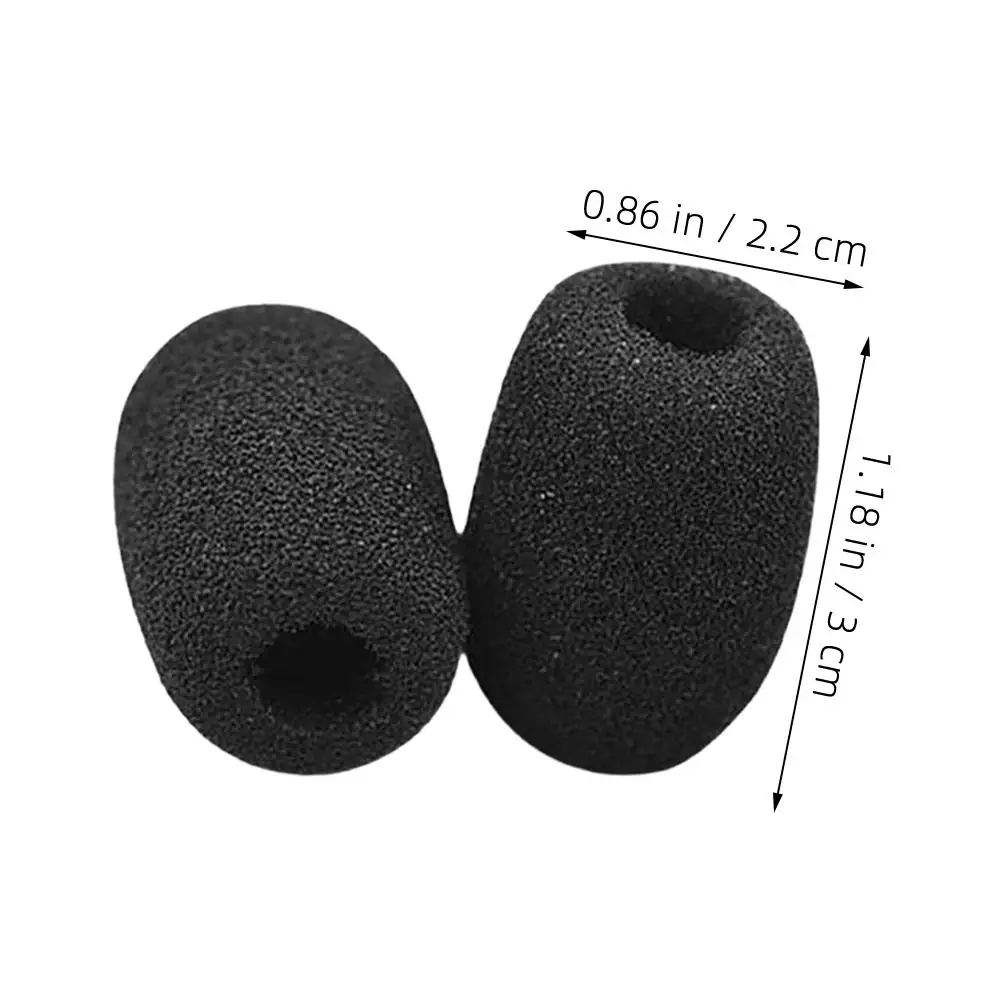 50 ชิ้นชุดหูฟังไมค์ฟองน้ําไมโครโฟนไมโครโฟนครอบคลุมโฟมโฟมกระจกทิ้งไมค์อุปกรณ์เสริมลดเสียงรบกวน