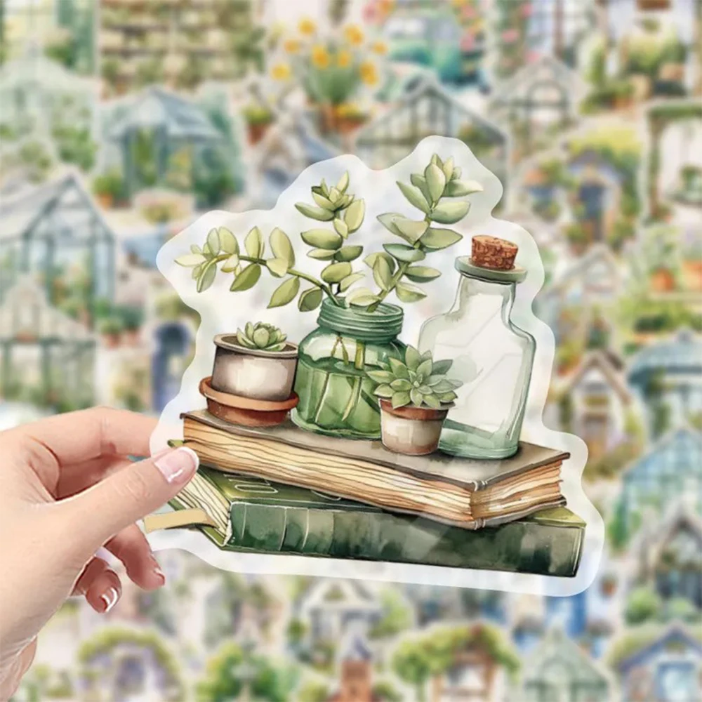 10/30/50 個透明漫画ガーデンコテージ美的ステッカー DIY スクラップブックラップトップギター防水かわいいステッカーおもちゃ