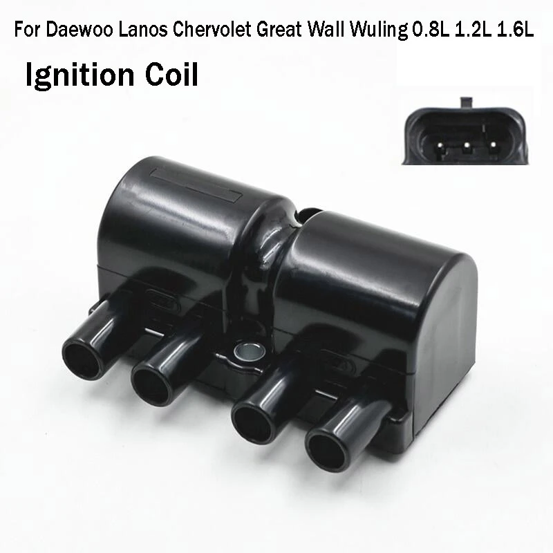 Ignition Coil For Daewoo Lanos Chervolet Great Wall Wuling 0.8L 1.2L 1.6L 19005265 96253555 19005236 UF503