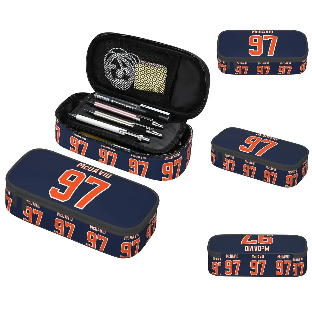 

Connor McDavid 97 For Edmonton Oilers Fans Pencil Case for Boy Girl Gifts Pen Box Pencil Bag Stationery Supplies Pen Holder Bag