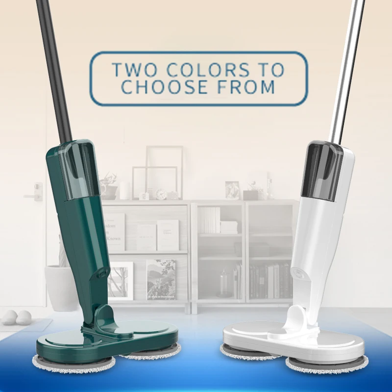 Electric Mop Dual-Motor Low Noise Electric Spin Mop with Water Tank USB Charging Cordless Handheld Mops Floor Cleaning Tool