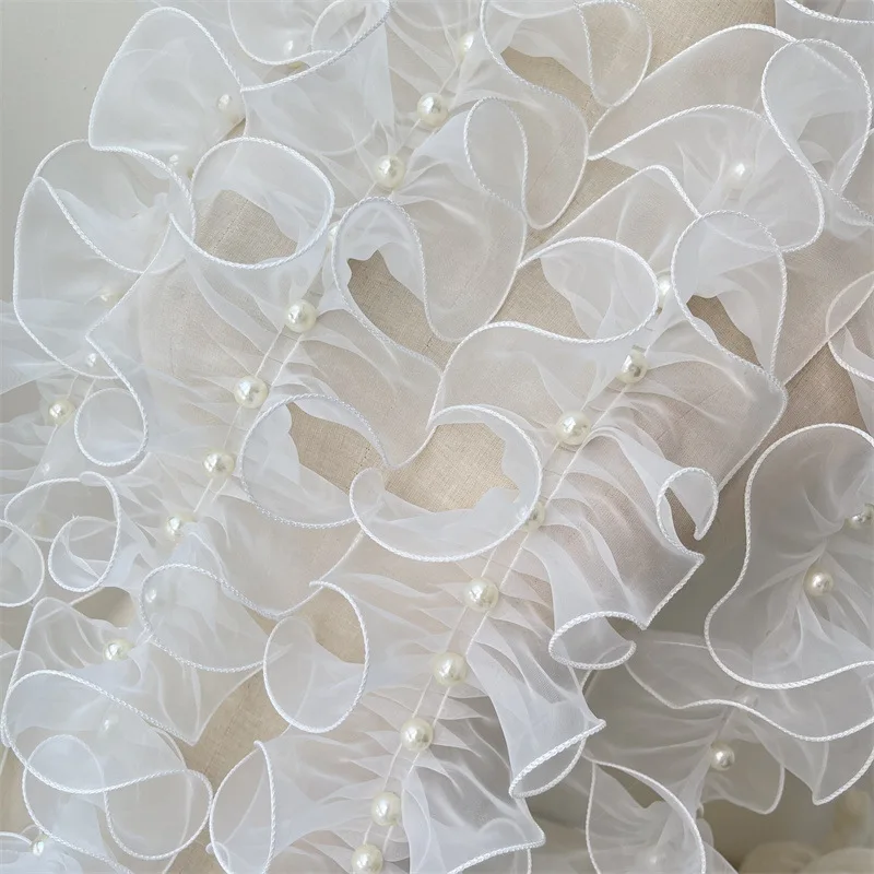 20yards-white-pleated-lace-trims-ribbon-fabric-applique-fold-ruffle-with-beads-diy-sewing-supplies-craft-accessories