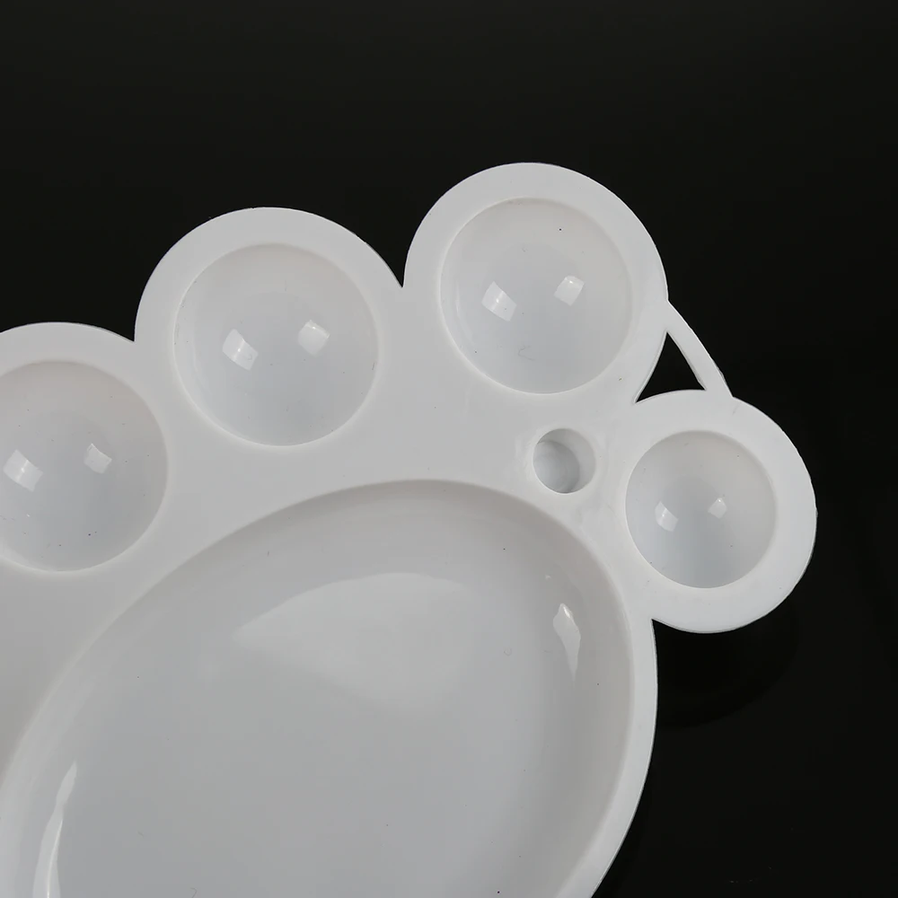 Nail Art Plastic Nail Polish Color Dish Palette Nail Art Mixing Palette Manicure  Color Mixing Palette Display Random Color