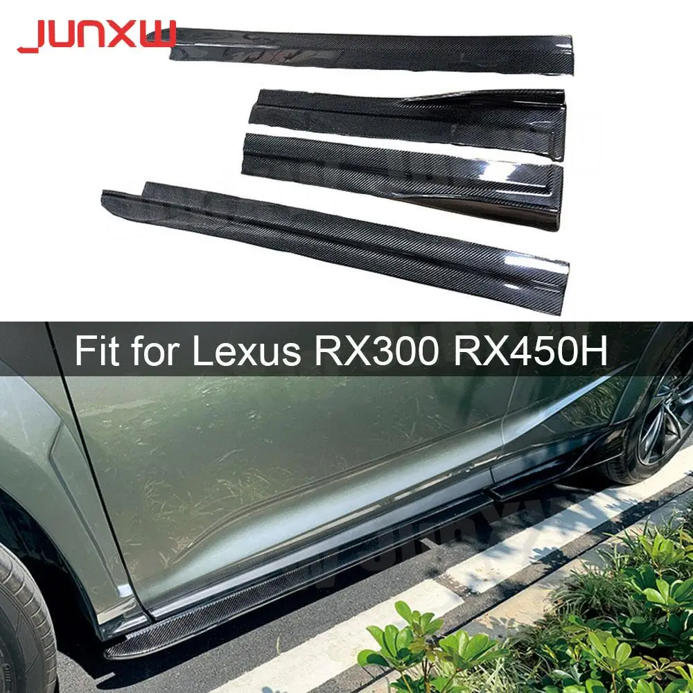 

Carbon Fiber Side Skirts For Lexus RX300 RX450H 2016-2020 FRP Car Door Bumper Lip Aprons Car Styling