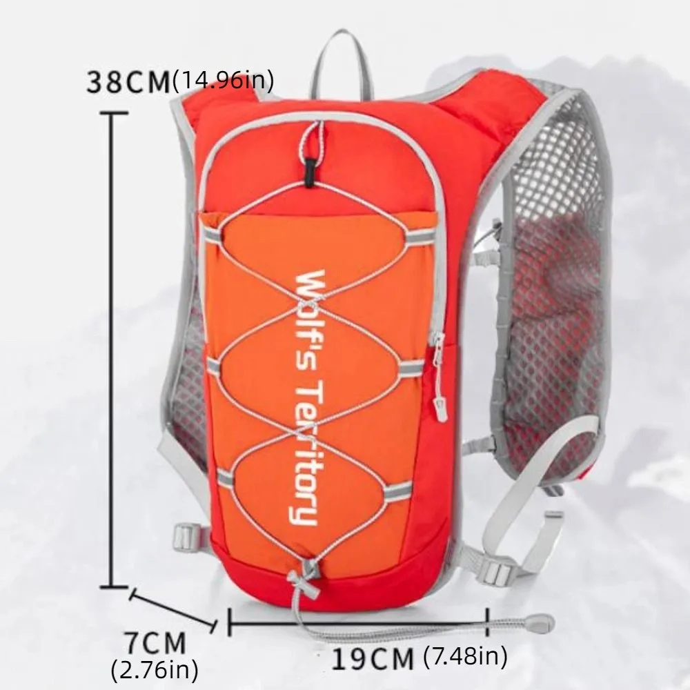 Breathable Sports Marathon Backpack Waterproof Multiple Pockets Ourdoor hiking backpack Nylon Material Adjustable