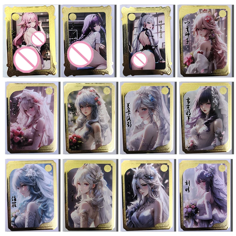 

Goddess Story Xinghai Zhichen SR SSR metal card Ganyu Keqiang Klee Beelzebul Yae Miko boy Toy collection Birthday Christmas gift