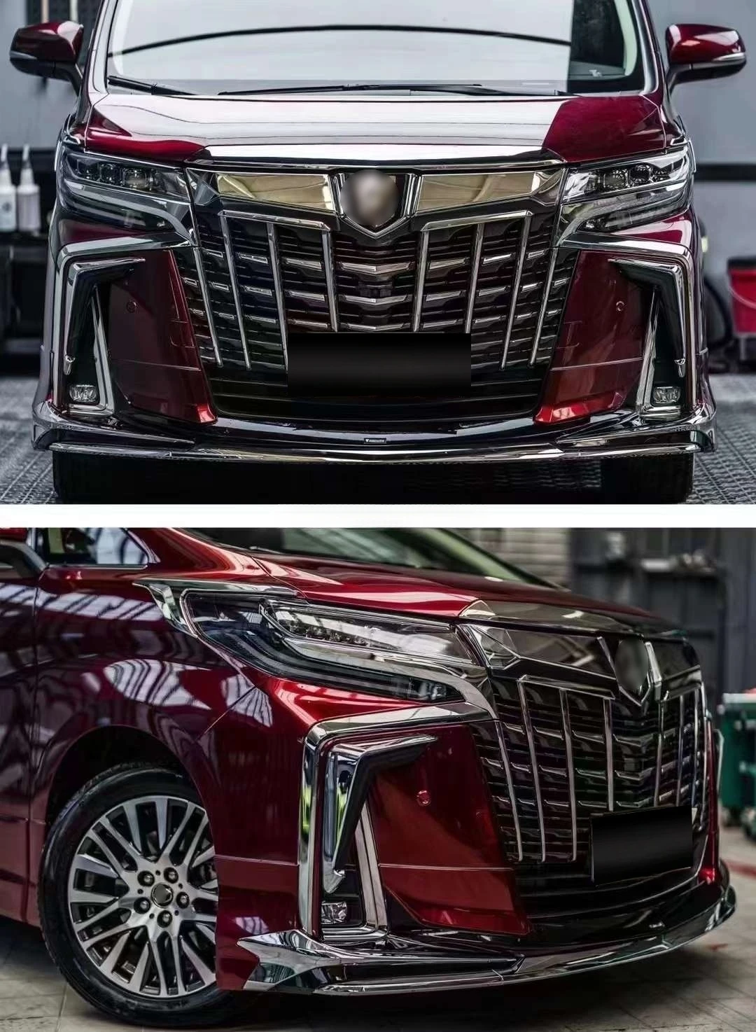 Wholesale bodykit For TOYOTA Alphard upgrade 2019+ SC bodykit Modellista kit headlights taillights TOYOTA Alphard car bumper