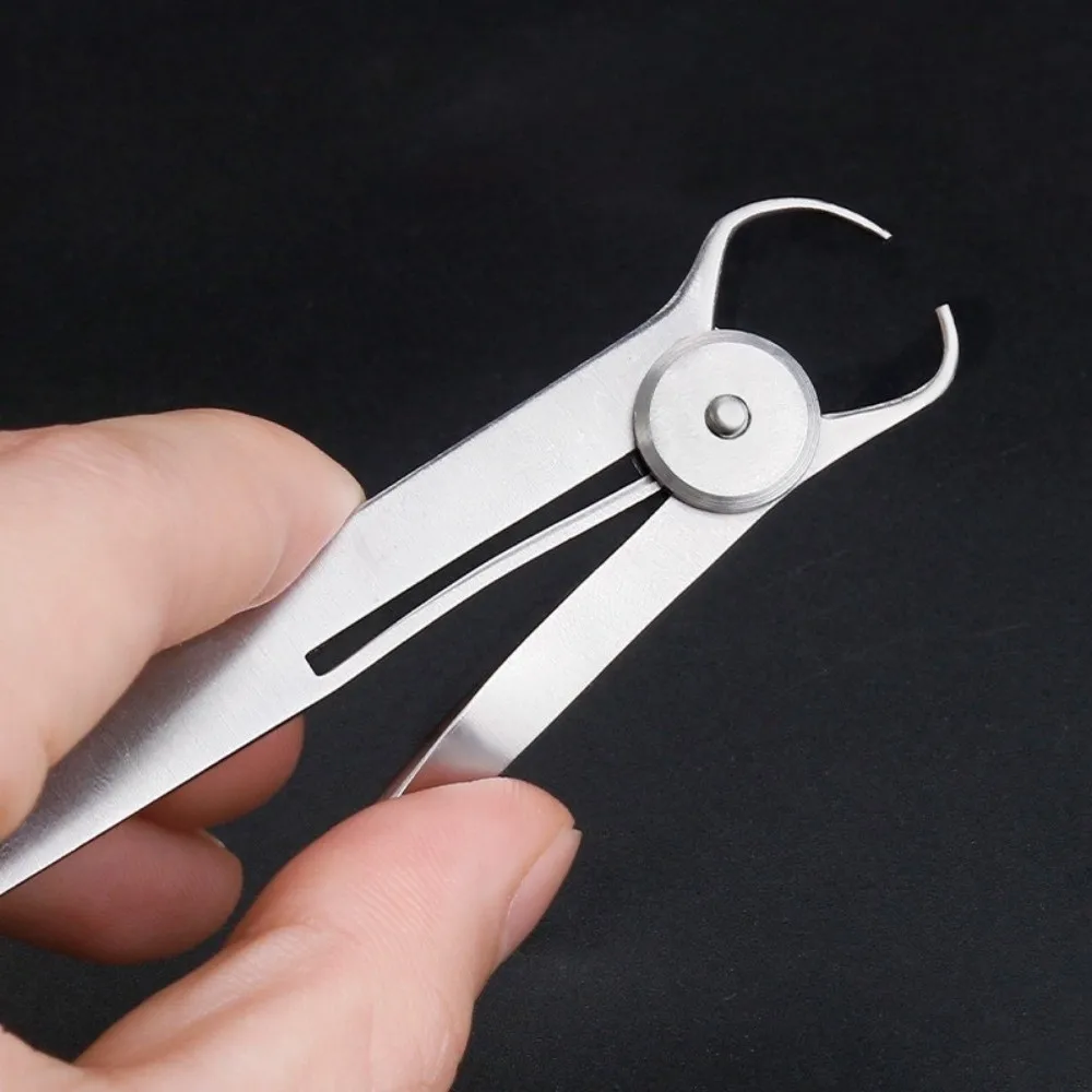 Stainless Steel Dental Caliper Ruler 0-10mm Measurement Range Metal And Wax Compatibility Orthodontic Caliper Tool
