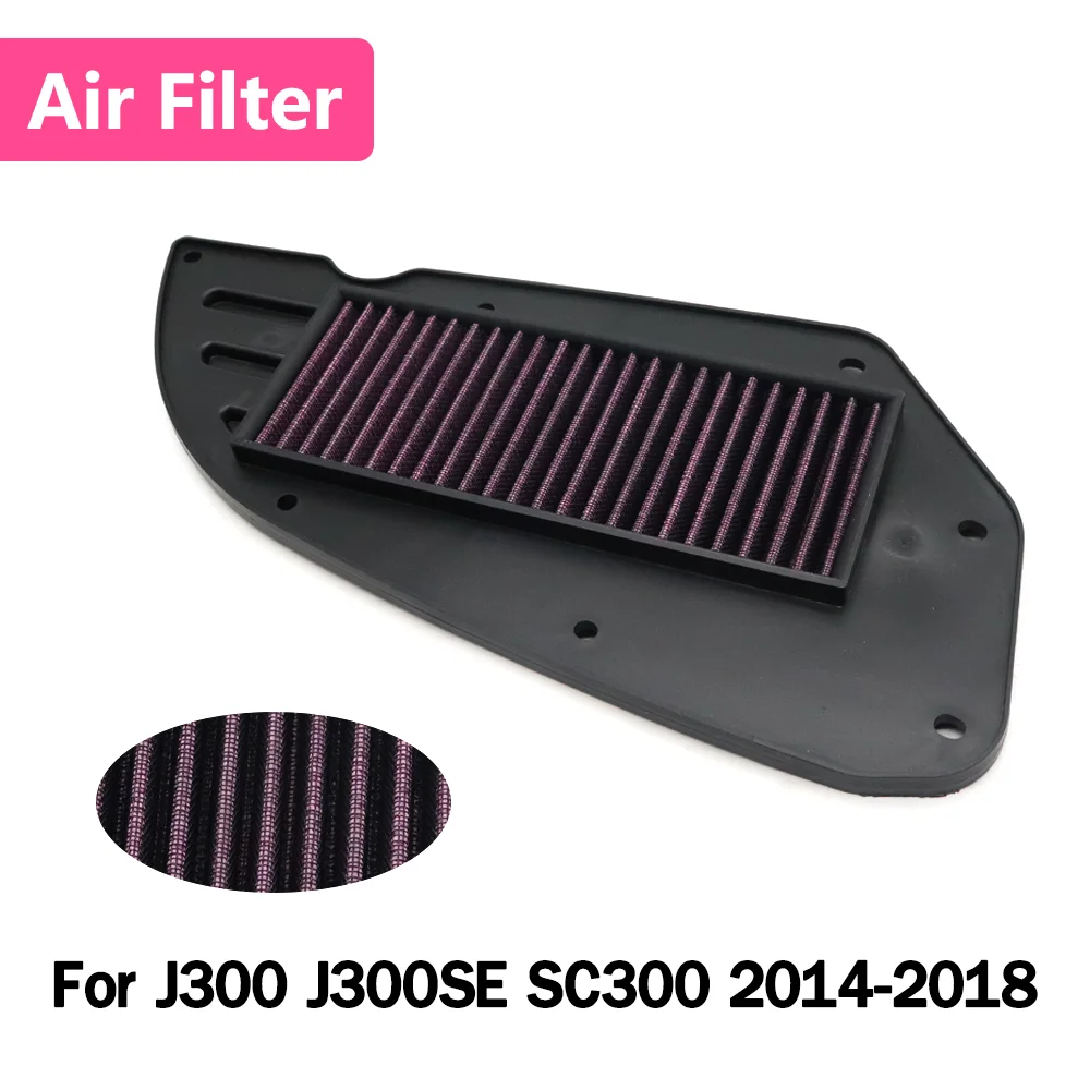 

For J300 J300SE SC300 J SC 300 SE 2014-2018 2017 2016 2015 Motocycle High Flow Rate Air Filter Cleaner
