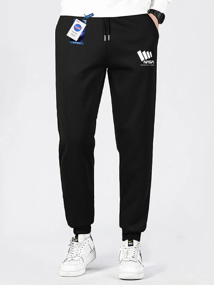 

Thiened Fce Men's Casual Sports Long Pants Winter Leisure Sweatpants eepskin Cotton Trousers Youth Vitali Sle